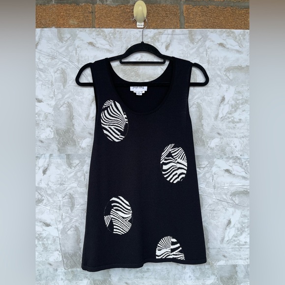 Joseph Ribkoff S/P 2pc Black Zebra Print  Top & Duster Cardigan Set - Picture 9 of 12